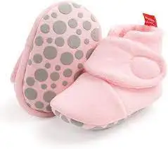 2018 Alibaba Top Supplier Top Quality Baby Booties India - Newborn Booties Girl Soft Organic Cotton Fabric Baby Booties