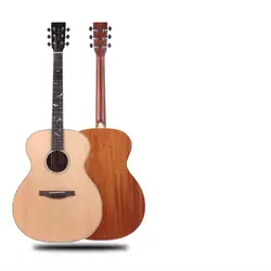 Free Shipping Top solid wood with pickup EQ Professional Acoustic guitar