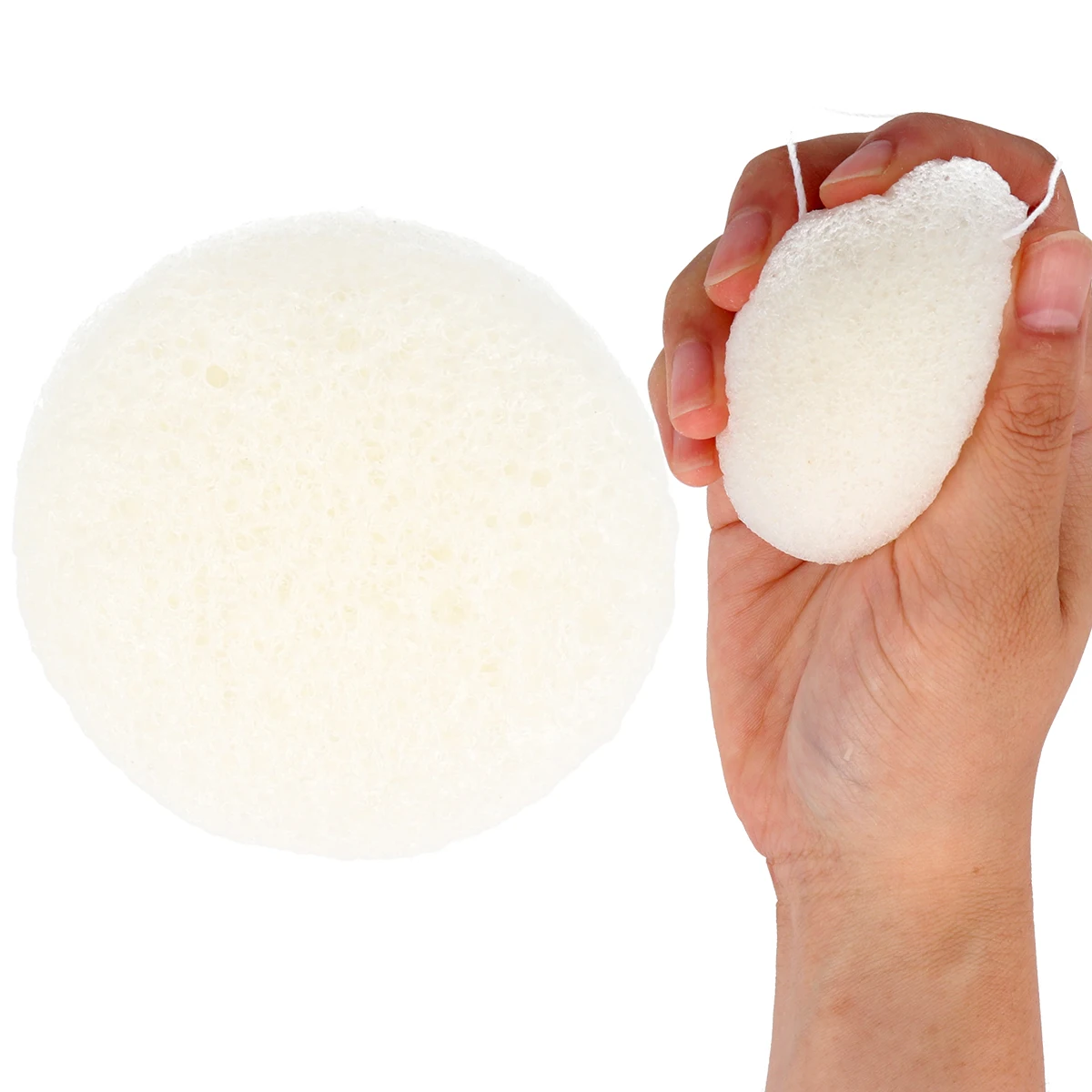 Японская 100% натуральная Коньячная губка для лица Коньячная маннанская губка