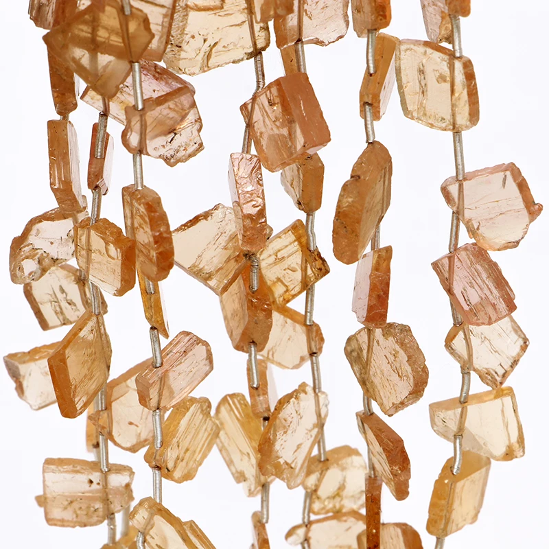 
Wholesale manufacturer Imperial Topaz Flat Fancy Gemstone Beads 