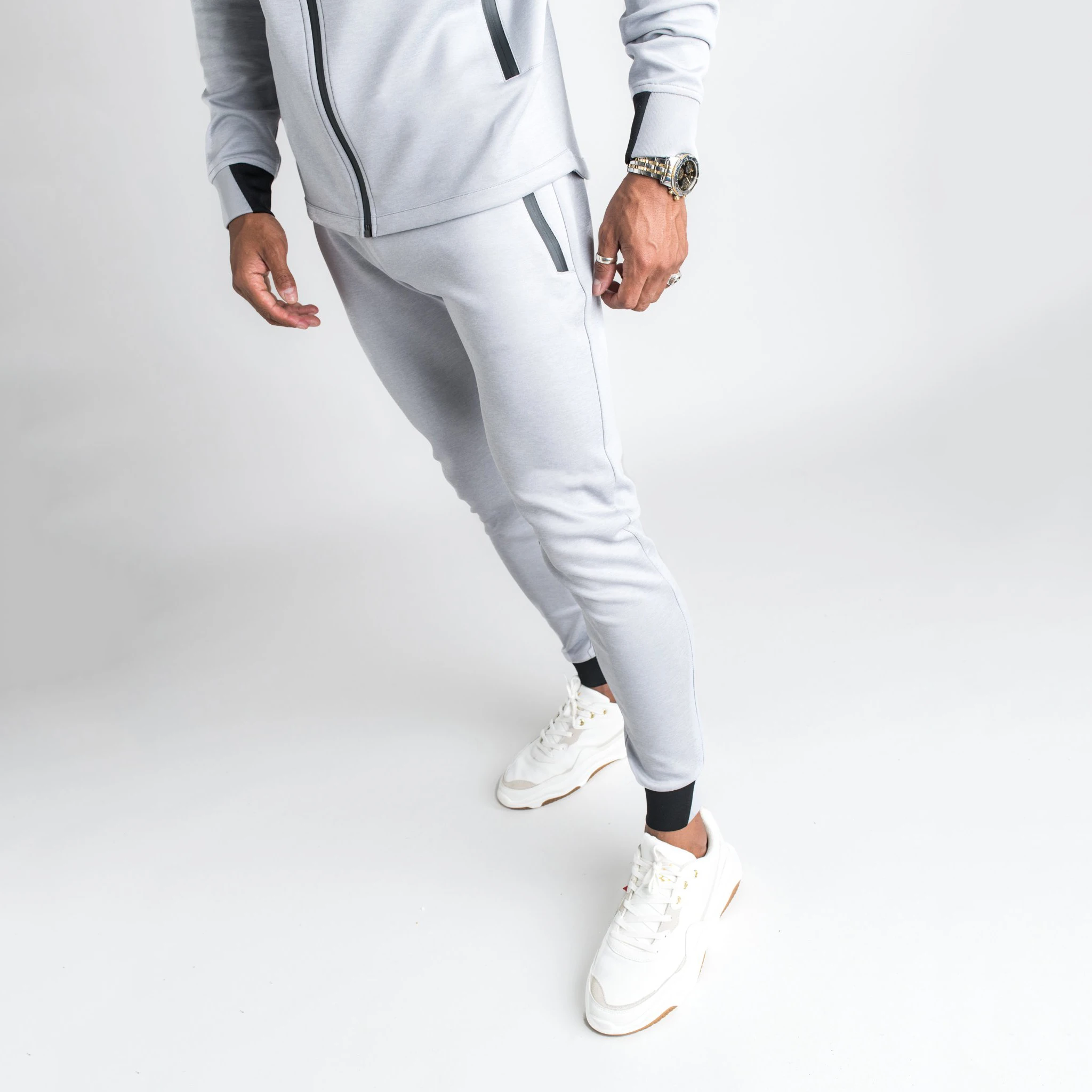 2022 New style Men 2 Piece Tracksuit Set Athletic Full Zipper Sweat suit Outfit Jogger Running Sport Set Street Wear
