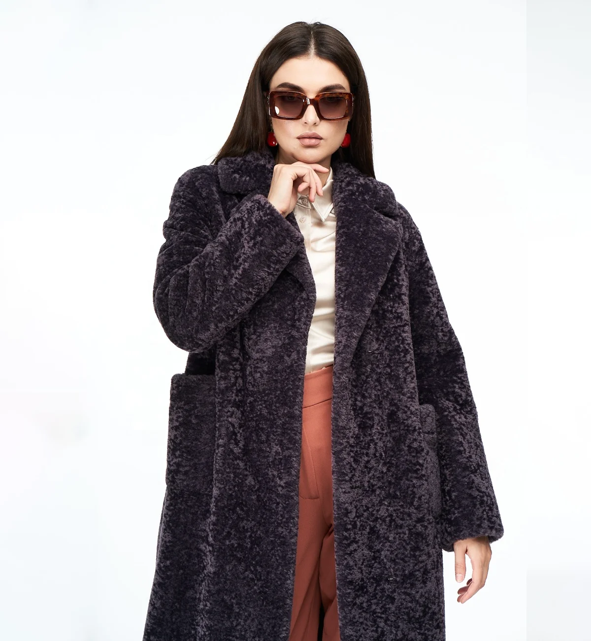 
High Quality Fashionable Winter Coat Women Warm Faux Fur 