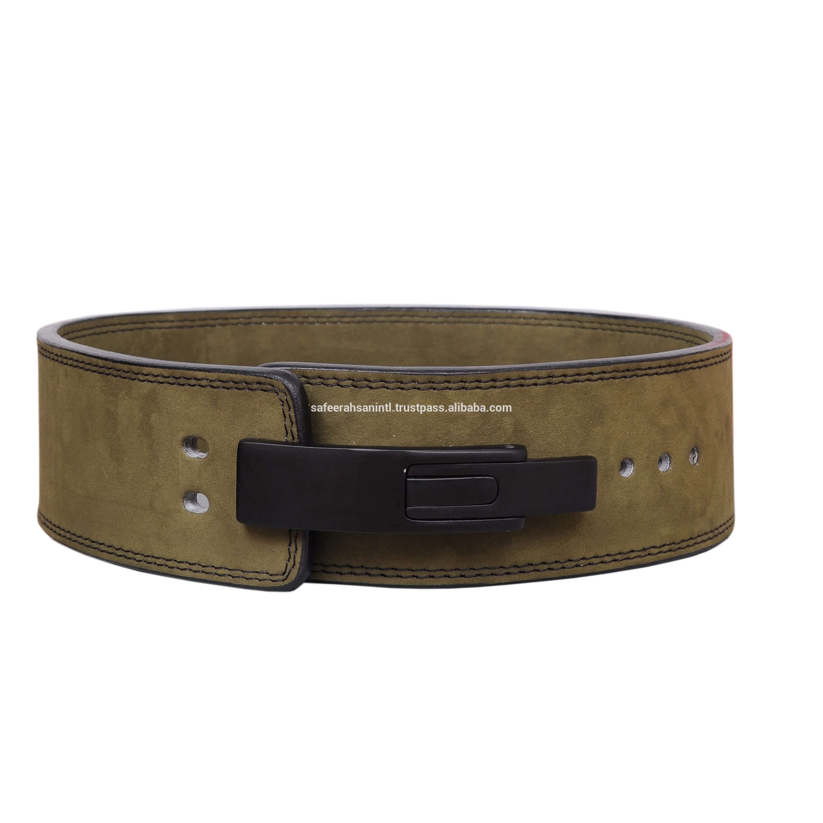 Heavy Duty Cowhide Suede Leather Weight lifting Lever Belt with Adjustable Lever belt  in 10 &13mm thickness with 4 inches width