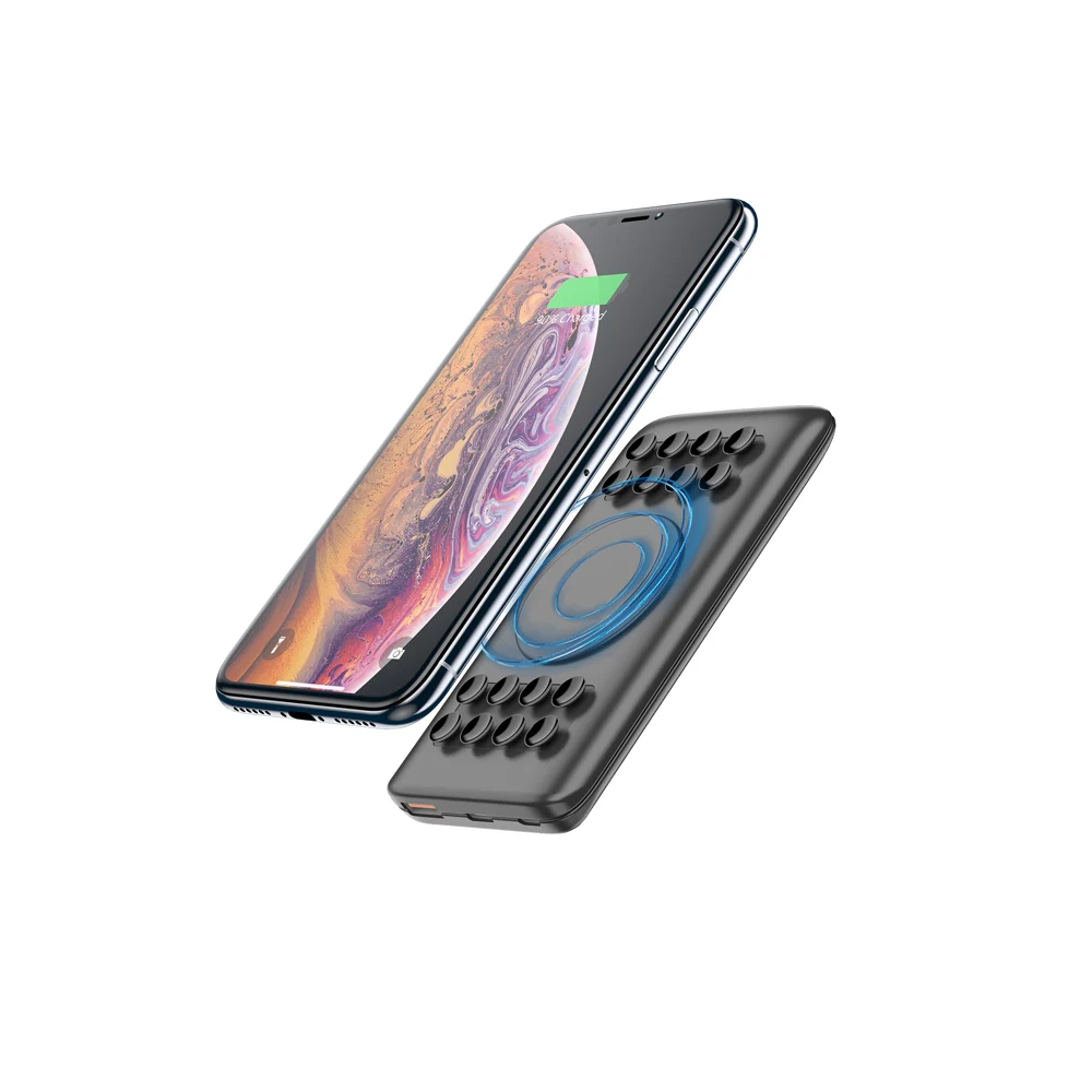 Прямая продажа с фабрики Wireless Power Bank портативное зарядное устройство USB-C12000mah аккумулятор быстрой зарядки ЖК-дисплеем мощный Portab