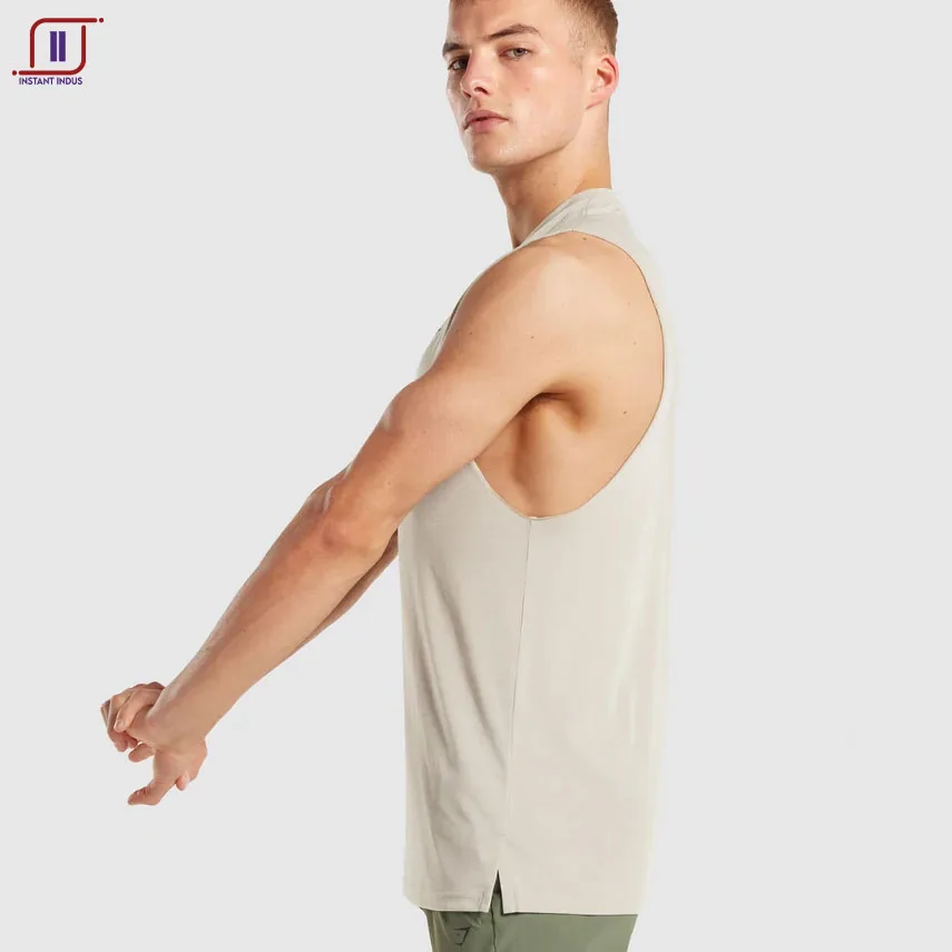 Needs Outdoor Premium High Quality Fashion Summer Singlet Polyester Cotton Sleeveless Trending Plain Custom Tank Tops For Men