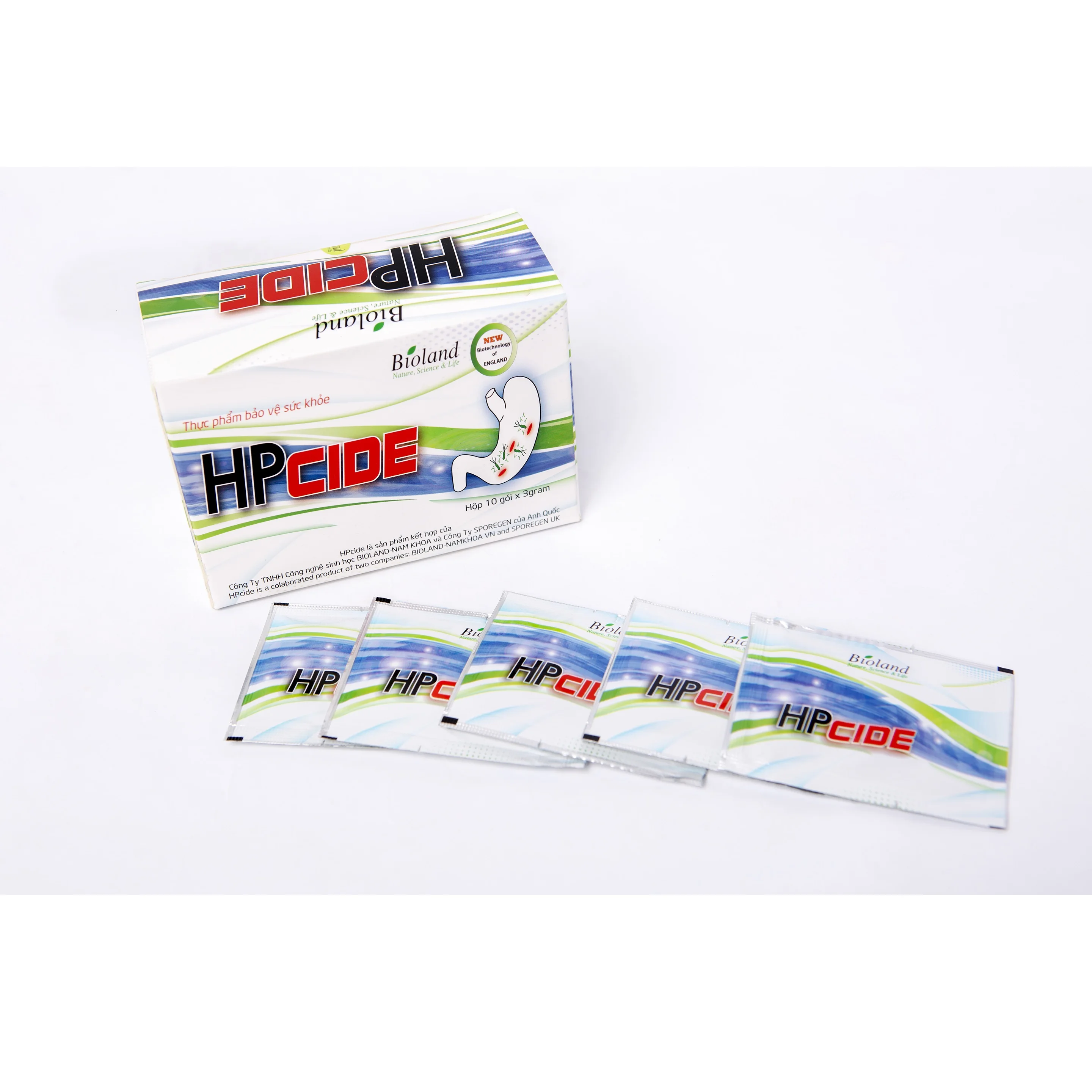 HPCide H.Pylori Stomach Ulcer Supporting Treatment Healthcare Supplements Protein Type