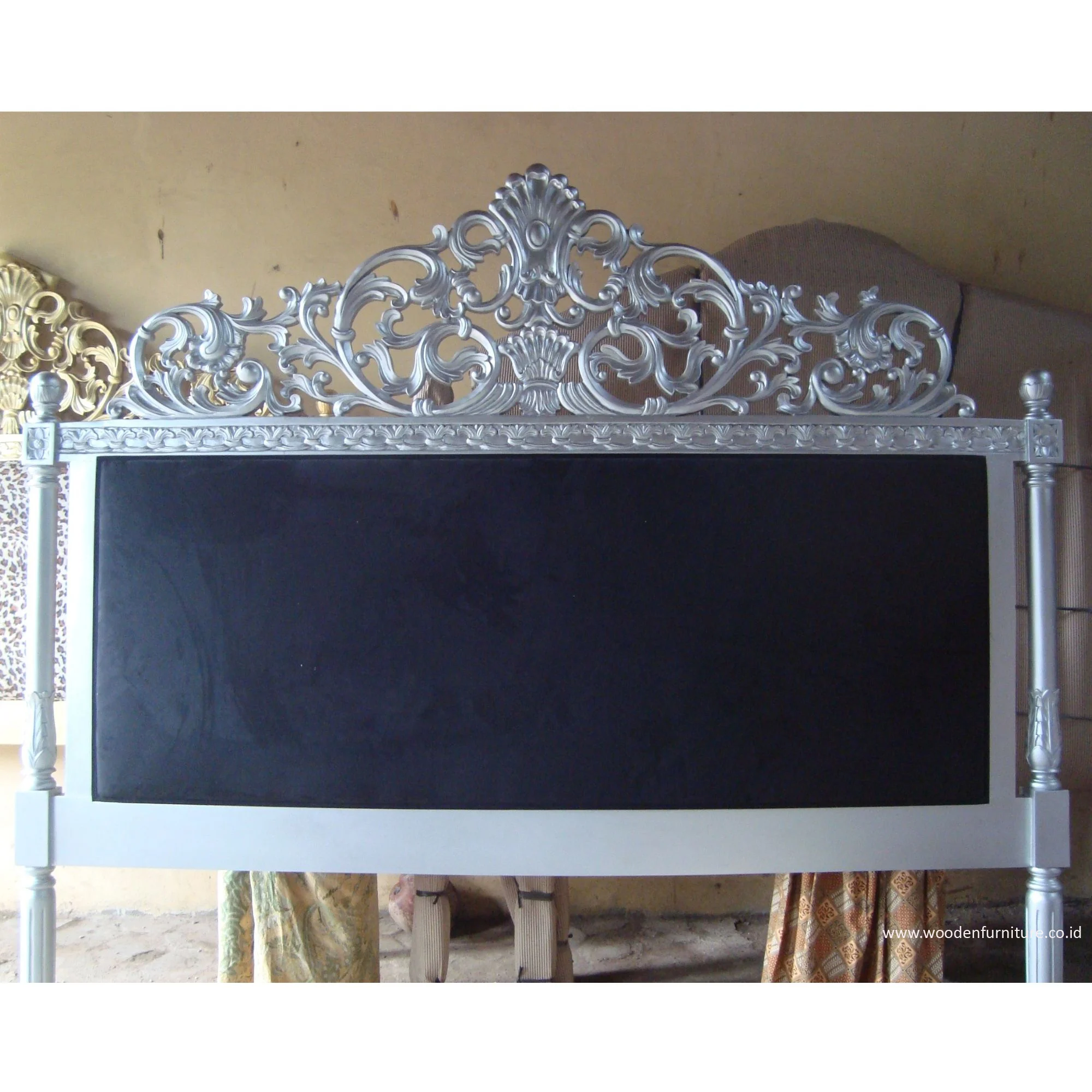 Upholstered Bed Head French Style Bedroom Furniture Antique Headboard