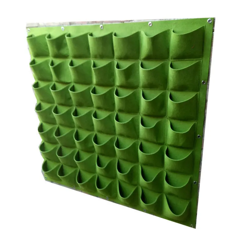 Felt Plant Pot Wall Hanging Grow Bags Planter Non-Woven Thickening Plant Wall Bag With Pockets