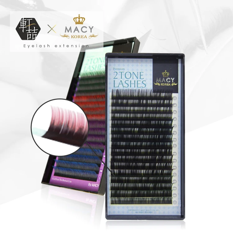 Professional Private Label 2 Tone Color lash Supplies eyelash extensions