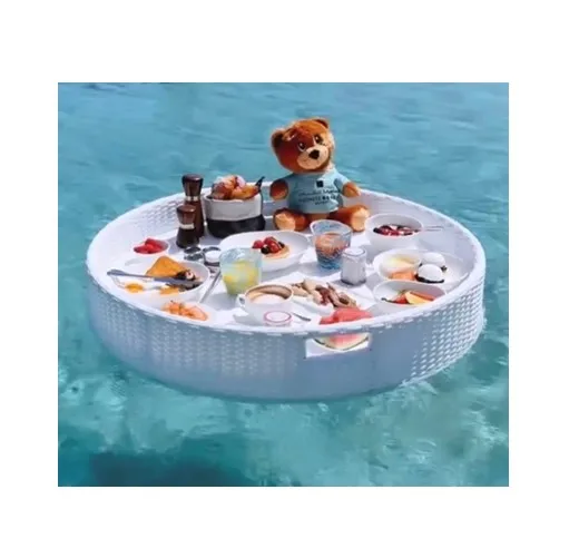 Коричневый Овальный плавающий поднос идеальный для еды в бассейне-хорошая цена