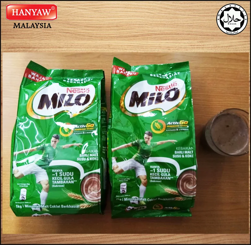[Малайзия] Быстрая доставка + Халяль Сертифицированный MILO фитнес-Go порошок шоколадного солода (12 упаковок x 1 кг/картонная коробка)