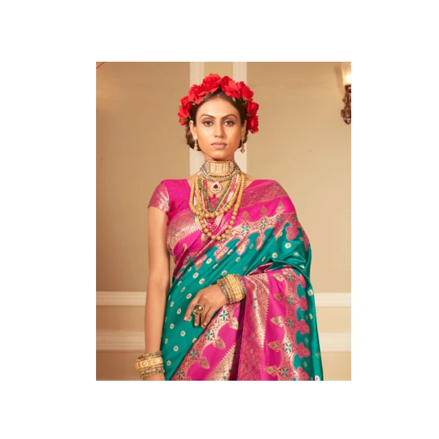 Wedding And Party Wear Saree For Ladies Best And High Quality Silk Sari from India Pakistani sari Latest Ethnic Wear Saree