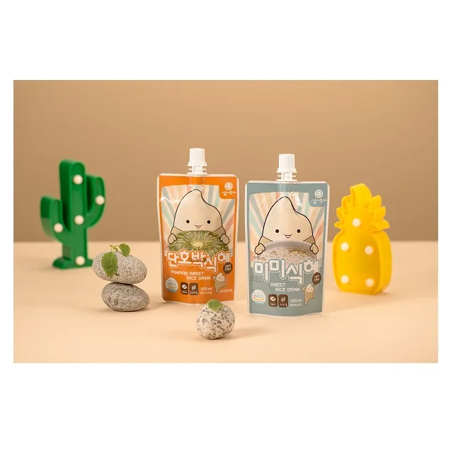 Portable pouch type Korean authentic traditional beverage Mimi Sweet Pumpkin Sikhye made in Korea safe food product