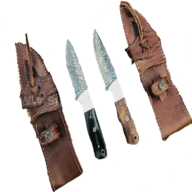 Рукоятка ножа из дамасской стали ручной работы деревянный буферный гудок набор