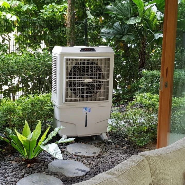 Cooling Fan Evaporative  Solar Power Portable  Desert Water Air Cooler