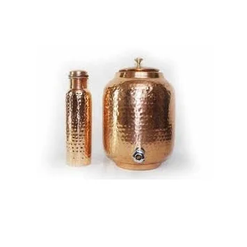Pure Copper Water Dispenser Simple Design Home Kitchenware Office Party Restaurant Ayurveda Health Custom Metal Tableware