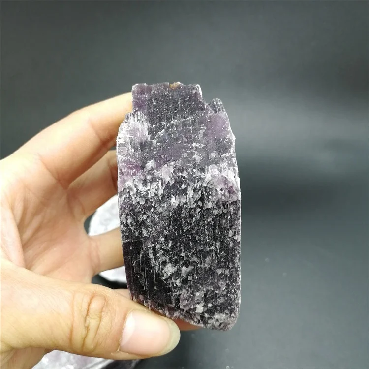 Wholesale High Quality Natural Mica Mineral Crystal Stone Specimen Purple Lepidolite Slice for Decoration