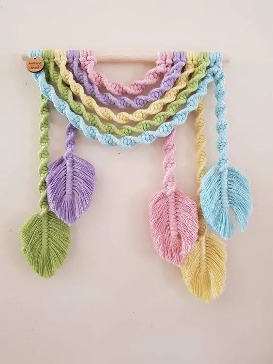 Handmade Macrame Wall Art Hanging Cute Macrame wall art for homestay flower homes wall art Made in Vietnam