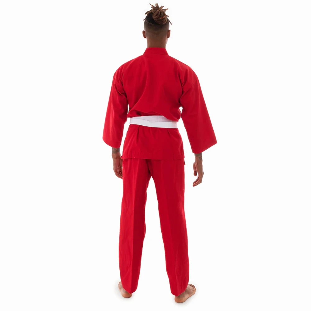 High Quality Sportswear Martial Arts BJJ Uniforms Red Color Made in Cotton  / Polyester Brazilian Jui Jitsu Suits