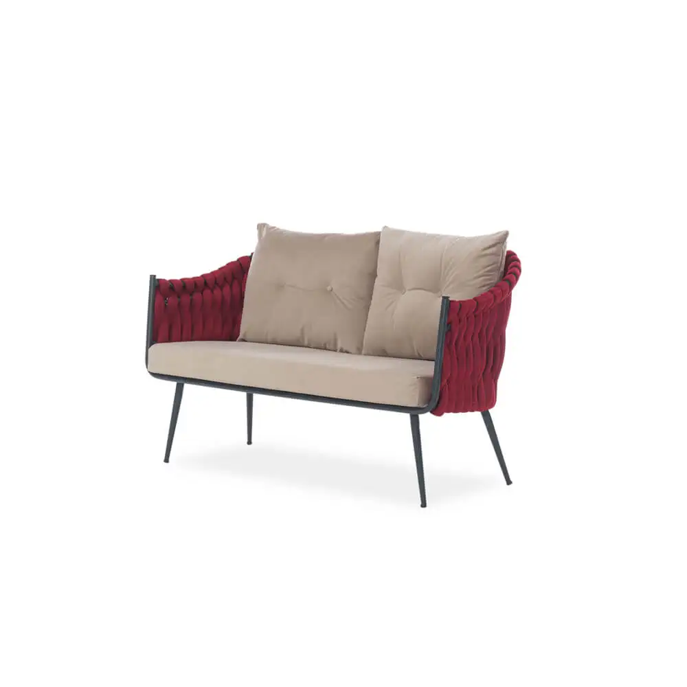 Garden rattan set Outdoor Seat Dinning Table Picnic Table and Bench Beer Park Metal Painting Customized Wood Frame Time