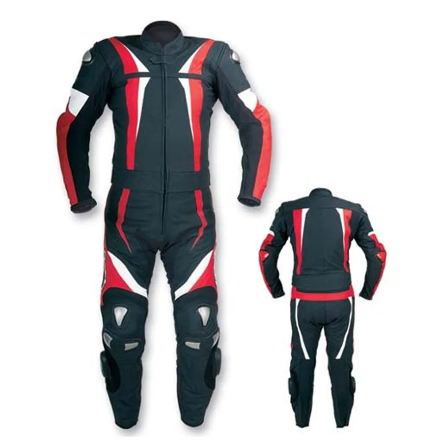 Quality Motorbike Racing Full Body Suit in Leather Breathable Water Resistance Protective Gear Male Female Adults