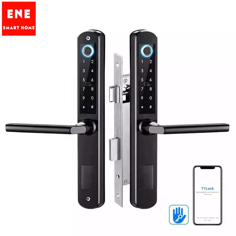 
ene new fashion smart rfid hotel lock system rfid card electronic door handle lock smart hotel door lock system price 