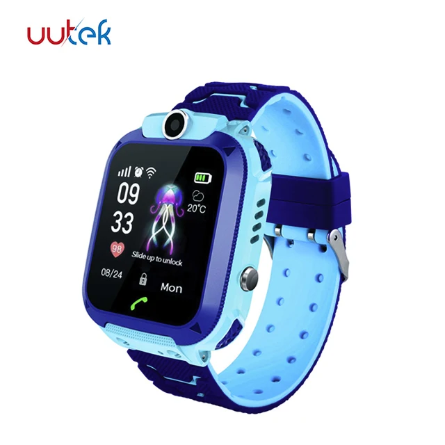 UUTEK Q12 Fashion design depth waterproof LBS tracker children smart watch children watch