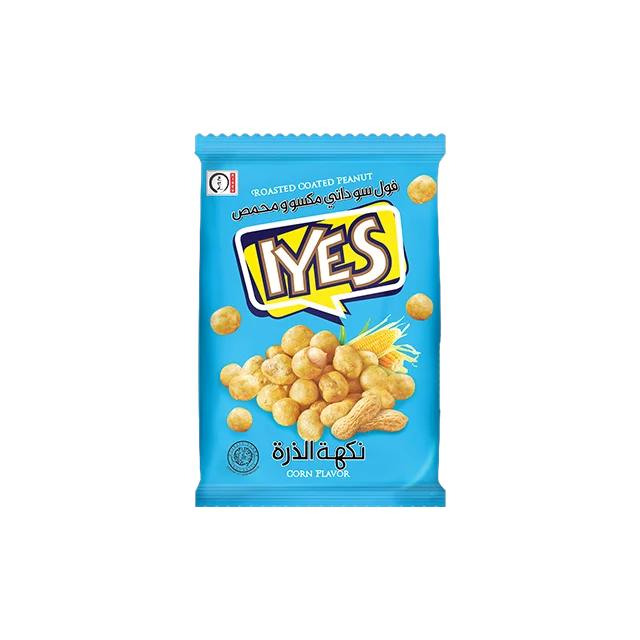 High Quality Peanut Roasted Coated Snack Iyes 10 gr Corn Flavor (Colorful Pack)