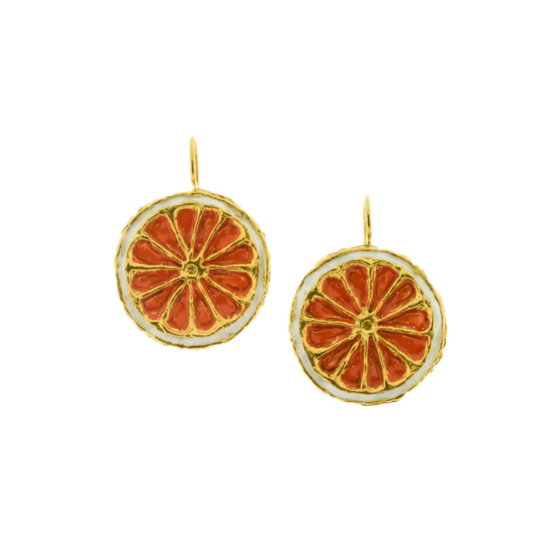 High quality Handcraft Paint Italian earrings silver 925 CADMIUM NICKEL FREE Jewelry fruit design