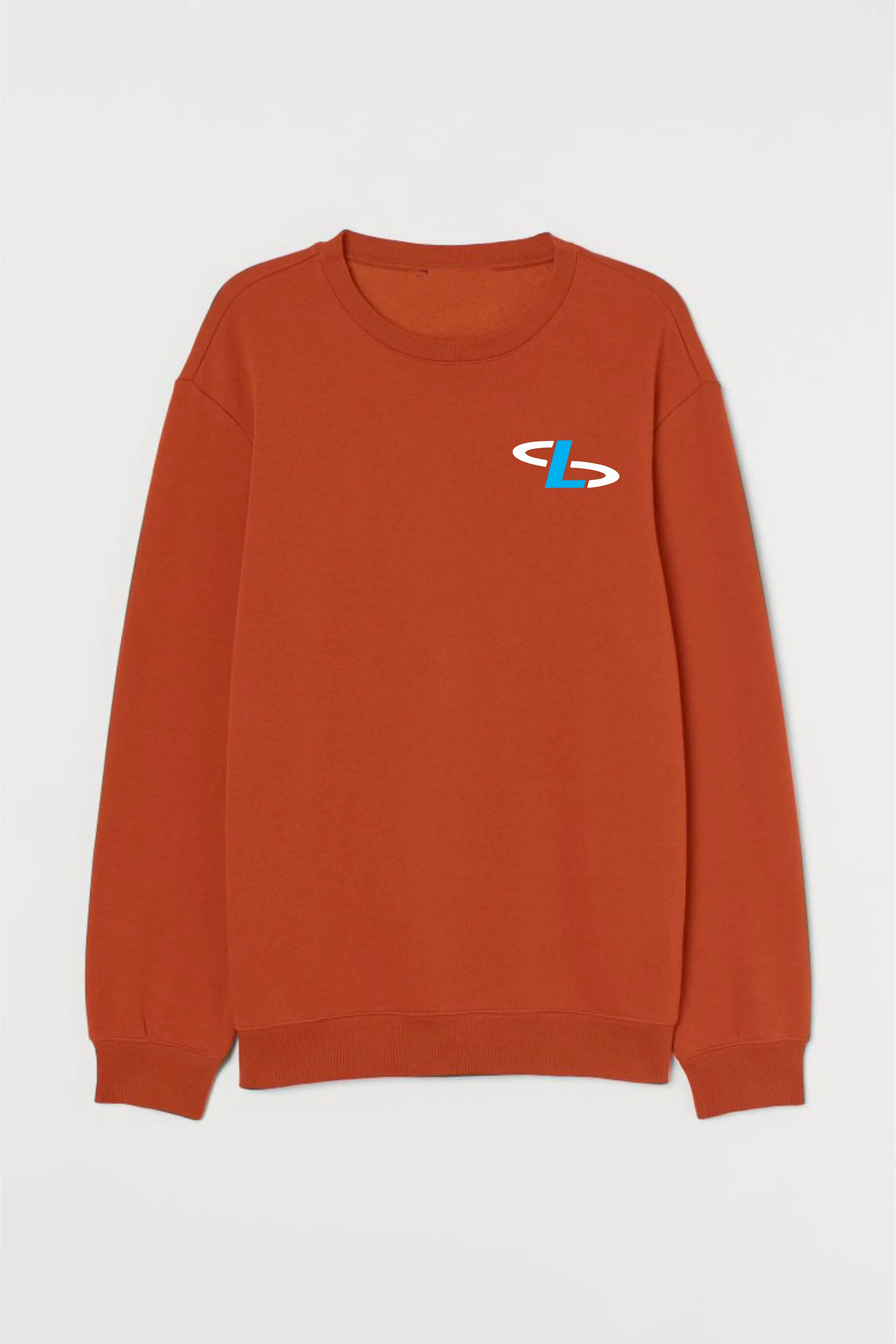 
Fashion Fleece Crew Neck Men Clothes Loose Fit Long Sleeve Printed Crewneck Sweatshirt 