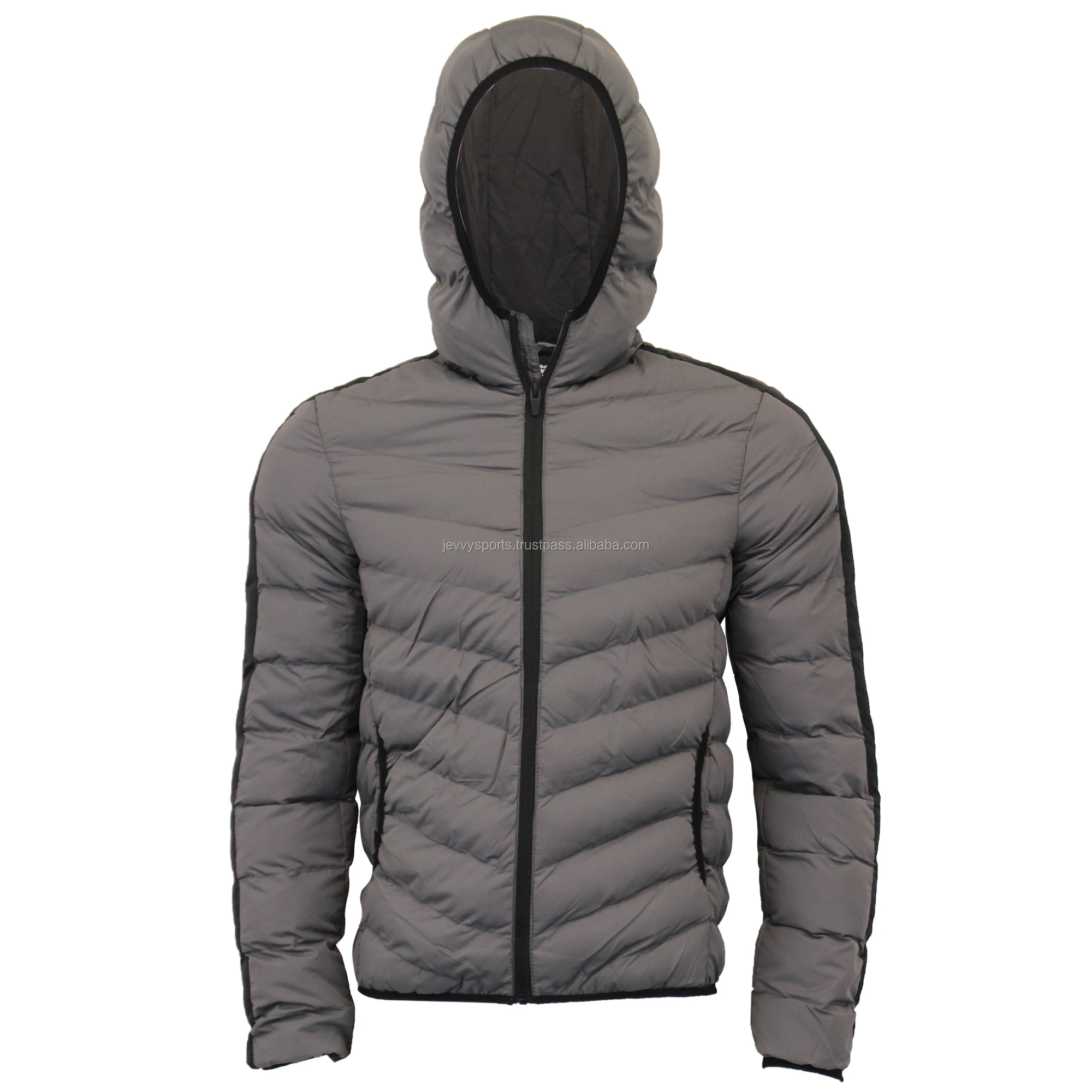 Mens Bubble Jacket Brave Soul Reflective Coat Hooded Quilted Padded HARROW New JEVVY SPORTS