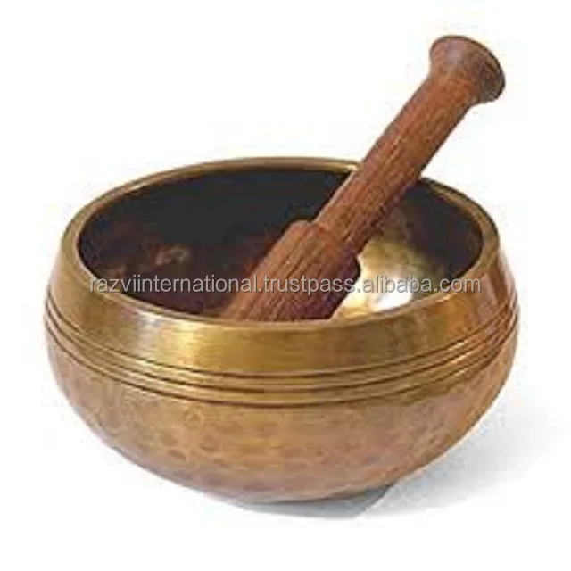 Meditation singing bowl Brass Antique finished metal bronze bowl
