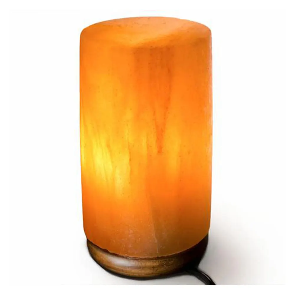 100% Pure Light Pink Salt Like Best Room Ionizer Cylinder Lamp Made With Salt-Sian Enterprises