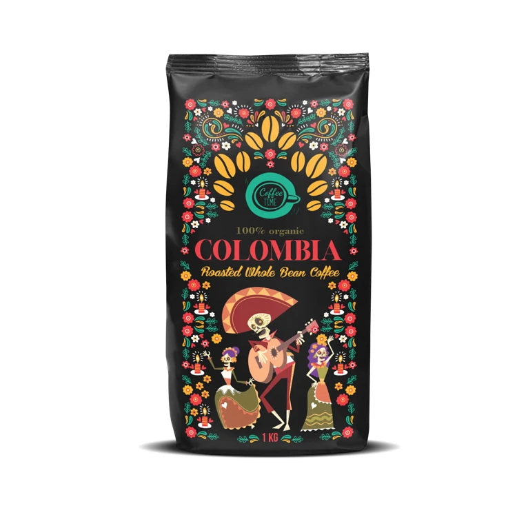 
Best Quality Private Label Colombia Supremo 19 Whole Coffee Bean 