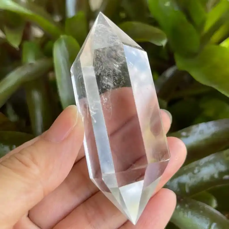 Premium Clear Quartz  Double Pointed, Generator for Crystal Healing,