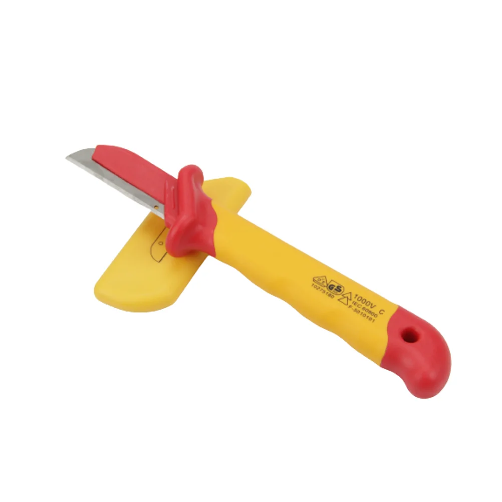 Best Quality Stainless Steel Curved Blade Wire Stripping Knife Cable Insulation Knife