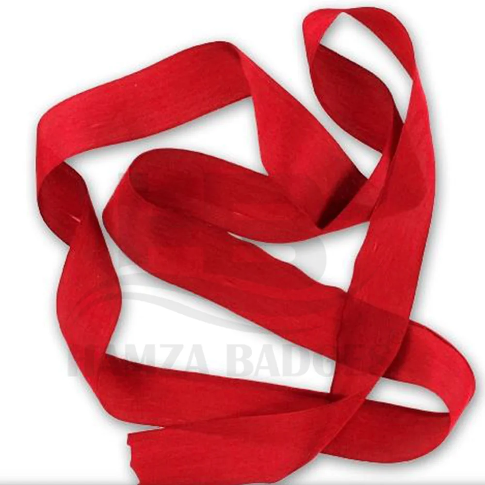 
Eco-friendly Silk Tape Ribbon Classical Plain Red Color Silk Satin Ribbon 