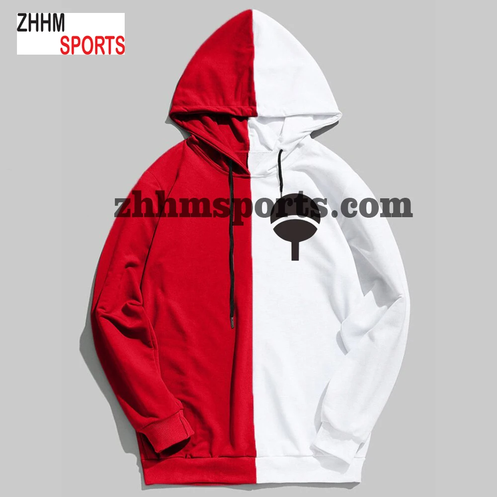 
Tokyo Style Half & Half Design Hoodie Unisex Polyester & Cotton Hoodies 