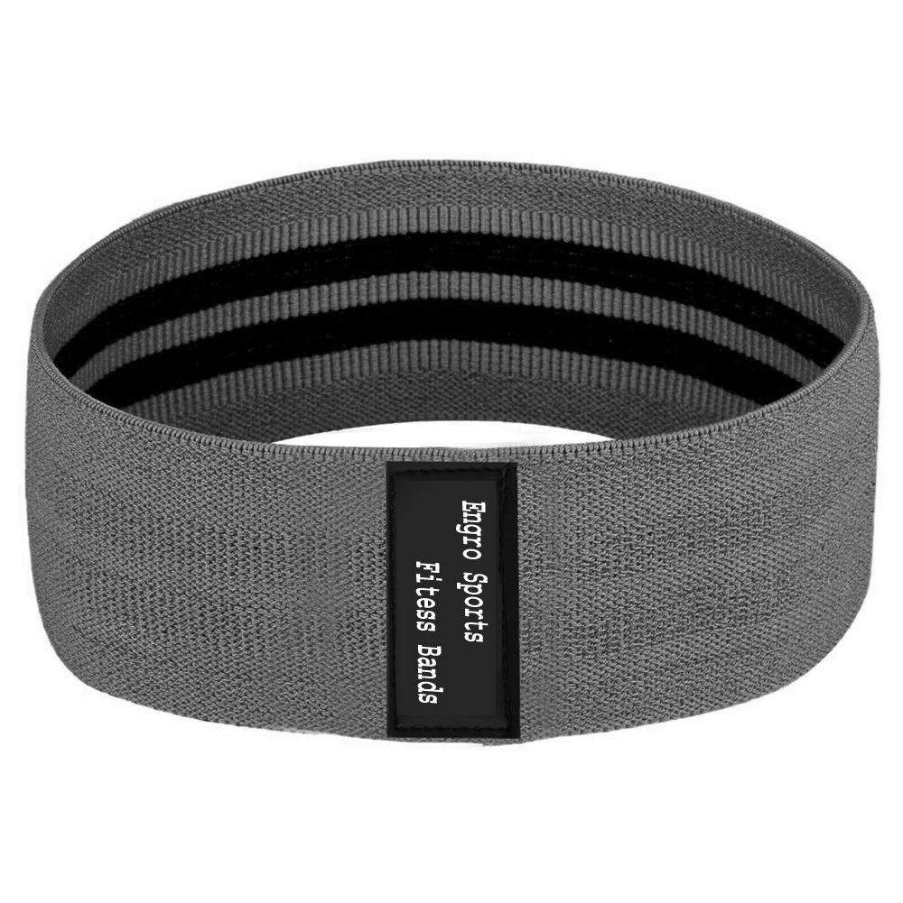 
New Fabric latest Grey designs with custom logo Booty Resistance Hip Elastic Bands for Workout and Exercise 