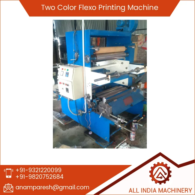 Newly Design Two Color Flexo Printing Machine Semi Automatic for Mexico