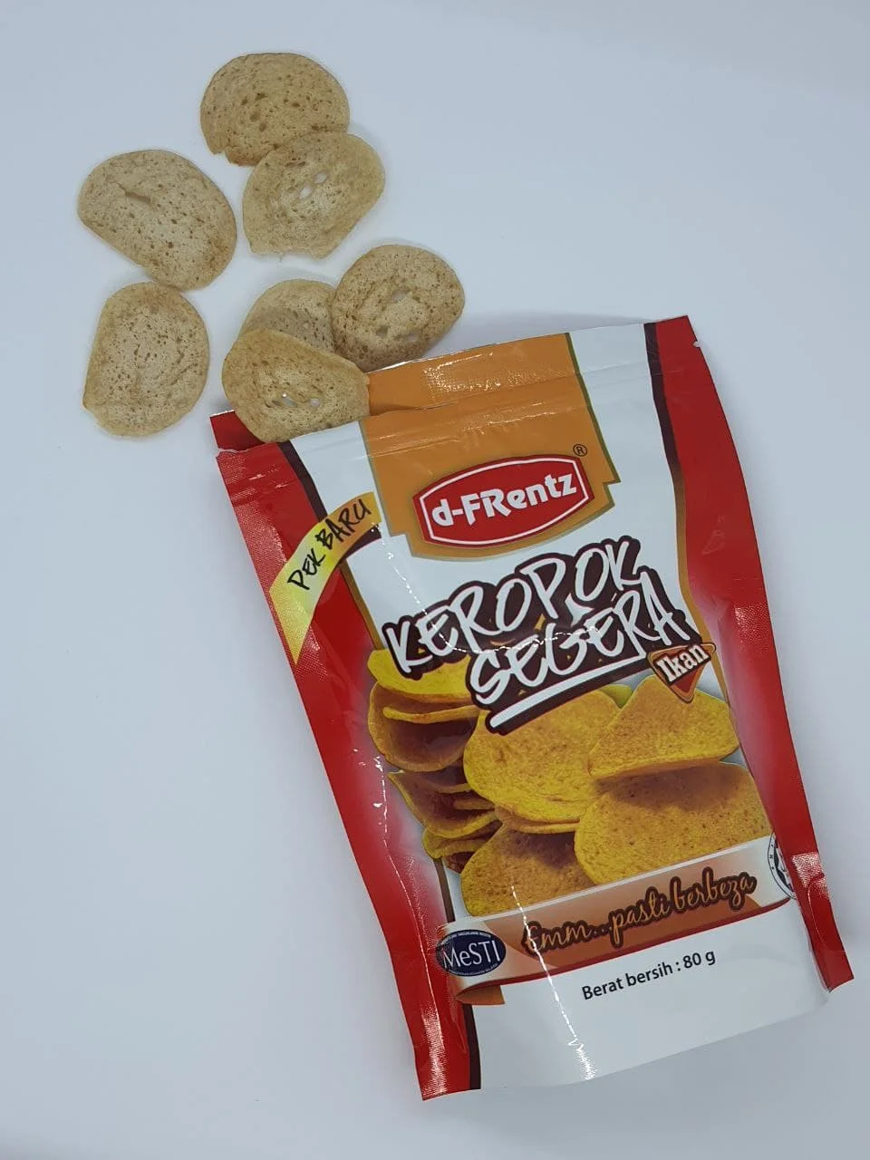 Ready to Eat Fish Cracker Sweet and Salty Crispy Fish Snack Keropok Segera Ikan 80GM Halal Snacks Manufactured In Malaysia