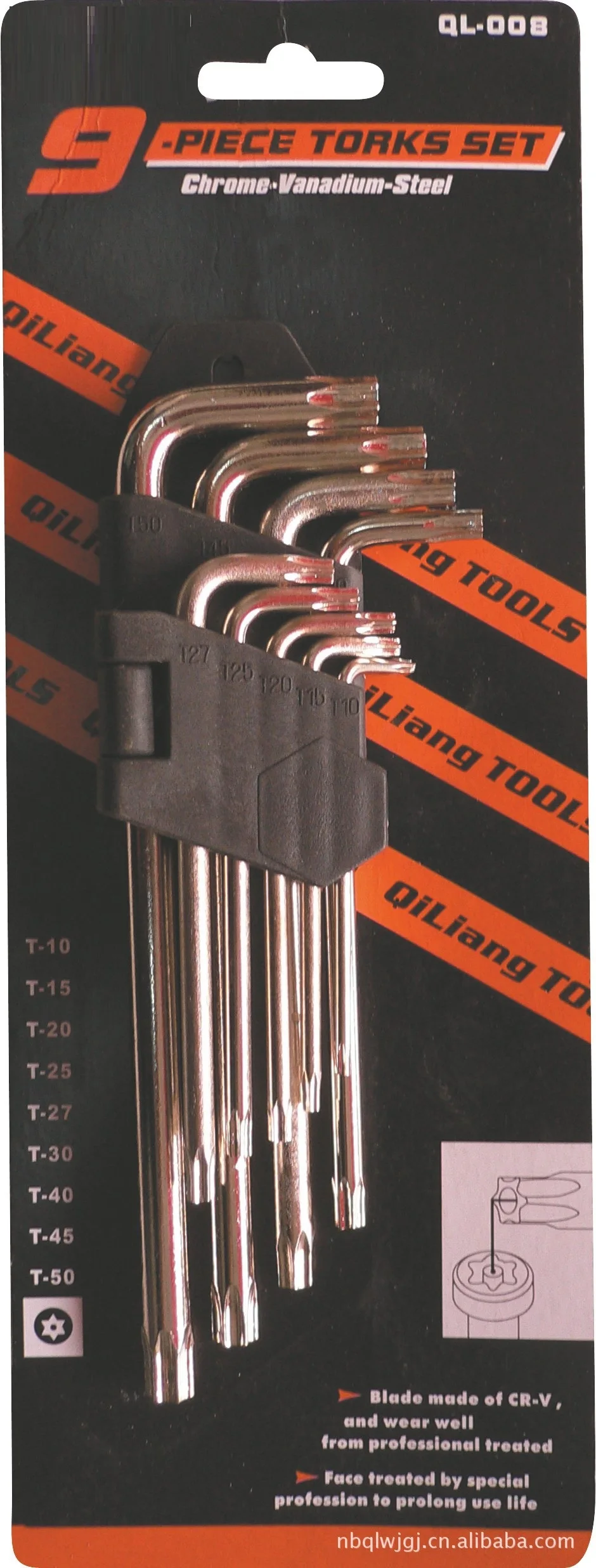 9Pcs Hex key set