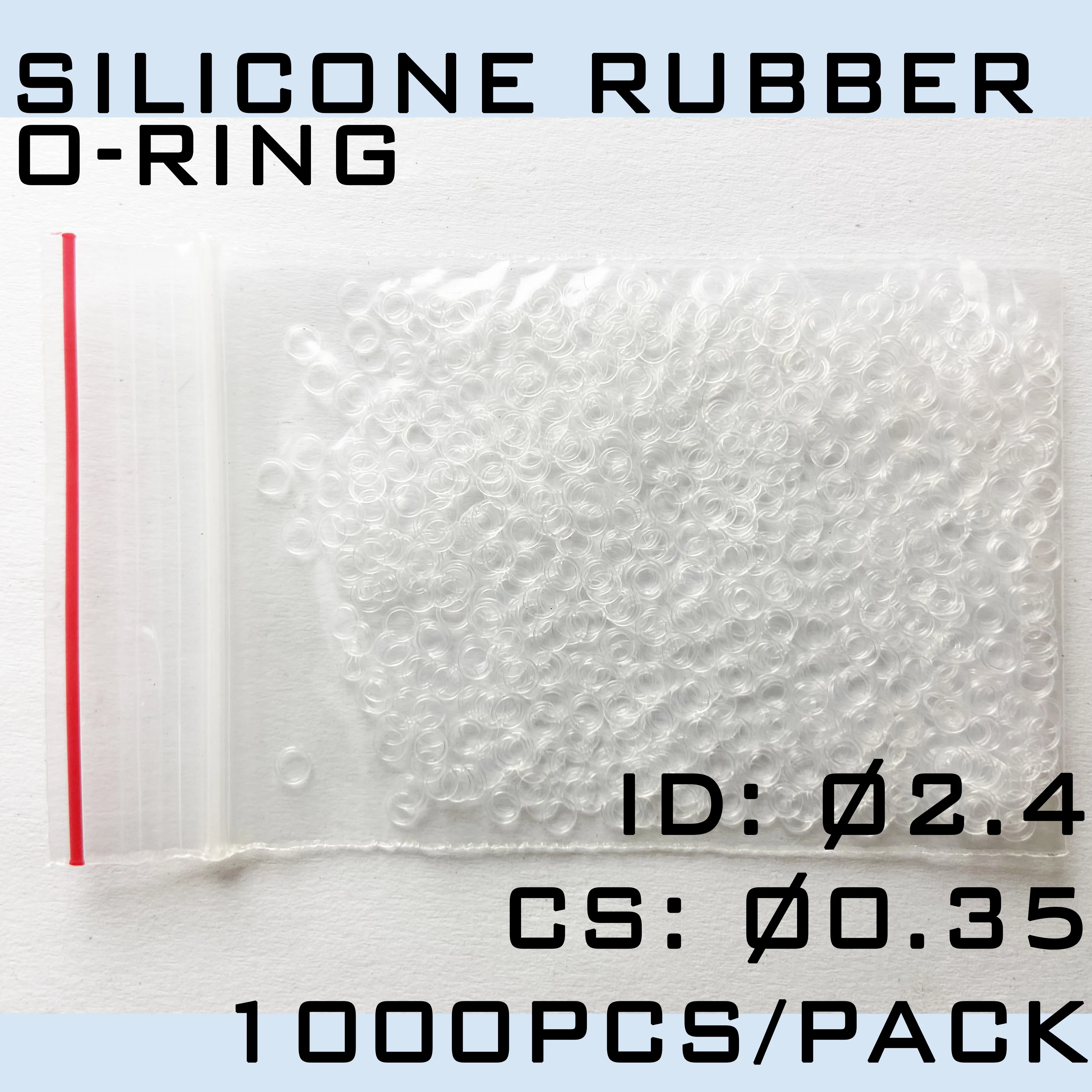 O-ring Seal Ring Rubber Silicone Rubber ID 2.4 CS 0.35