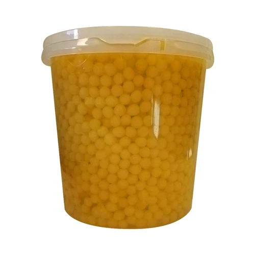 Shoufukuyaki Peach bursting popping ball boba Taiwan bubble milk tea supplier ingredients 3.4kg/bottle 4btls/ctn