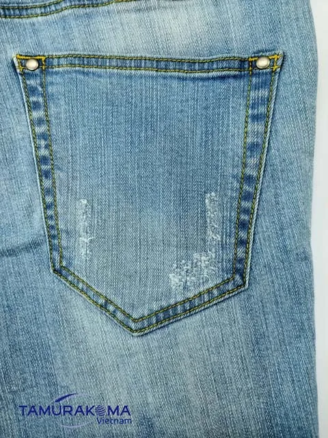 
DENIM DESTROY JEANS 100% COTTON JEAN SHORTS 