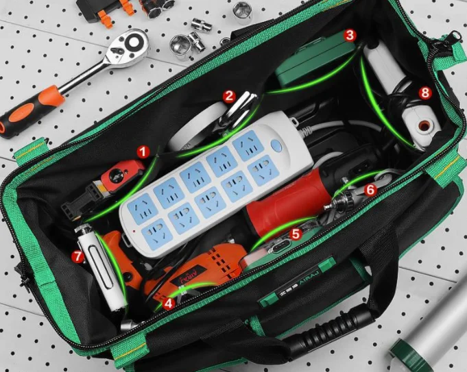Tool Set 29 Pcs Bags Electric Hart Rolling Tool Chest Electric Bag Zipper