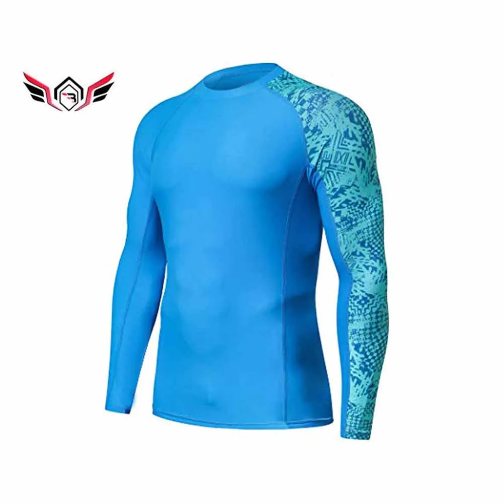 Slim fit new arrival ODM most popular quick dry rash guard Customize design most selling street wear rash guard