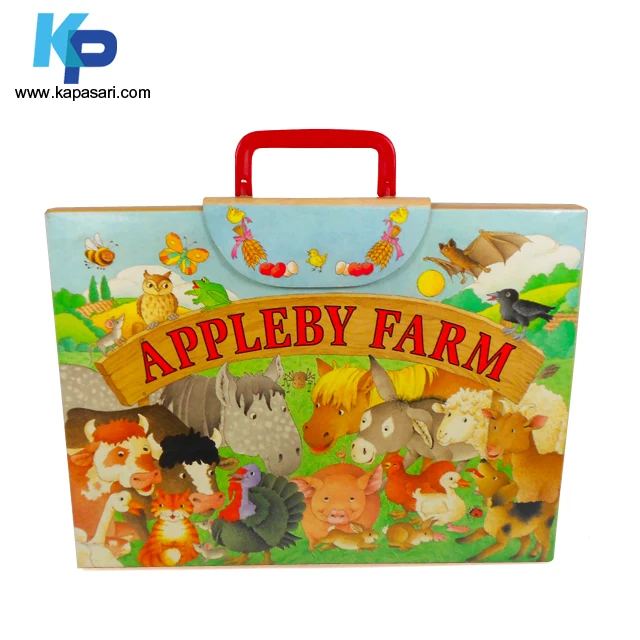 3D Жесткая обложка издательская книга служба печати дети английская красочная история