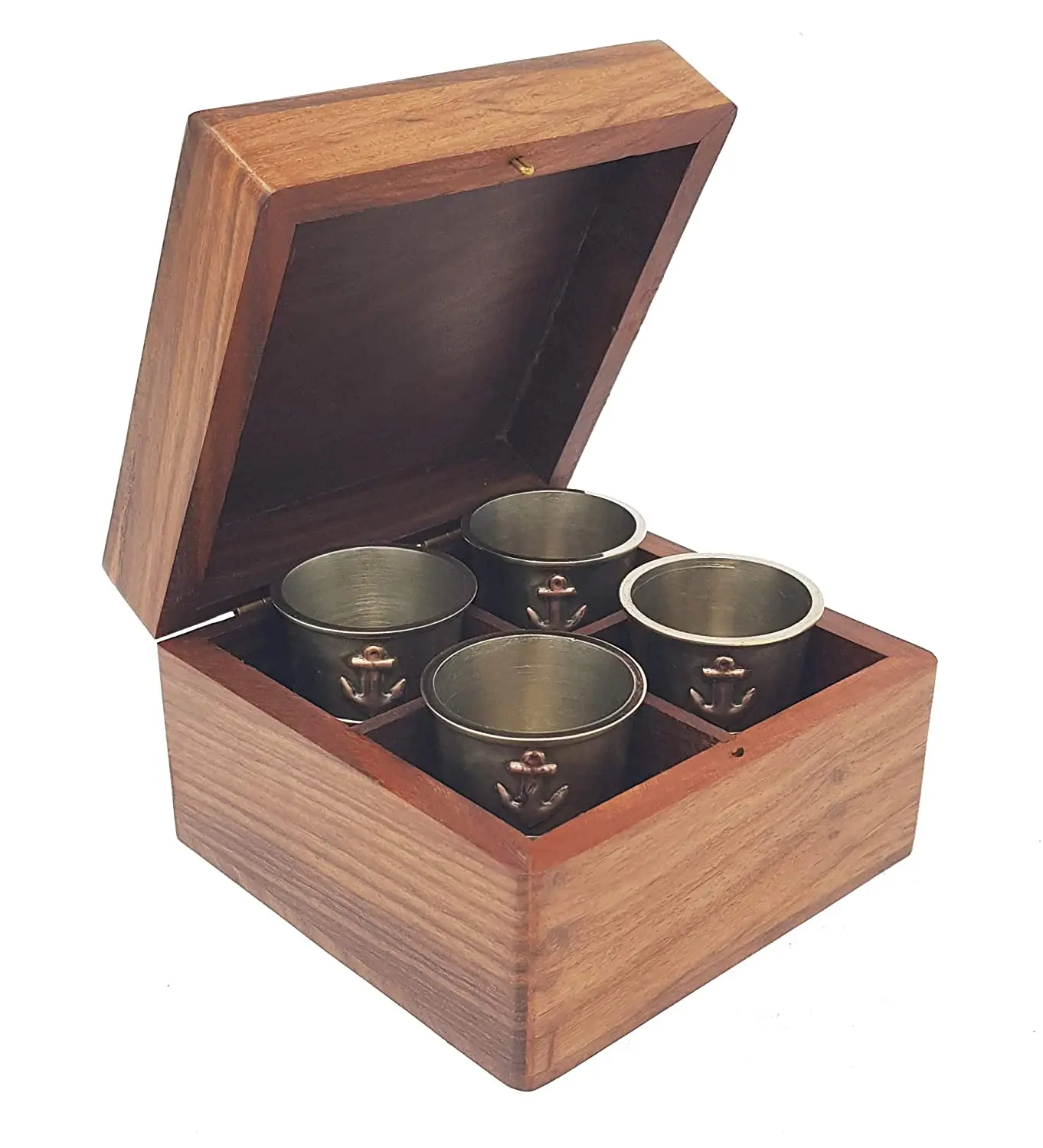 Nautical shot glass set of 2 with wooden box mini tankard short glass nautical cocktail glasses set of 2 with wood box