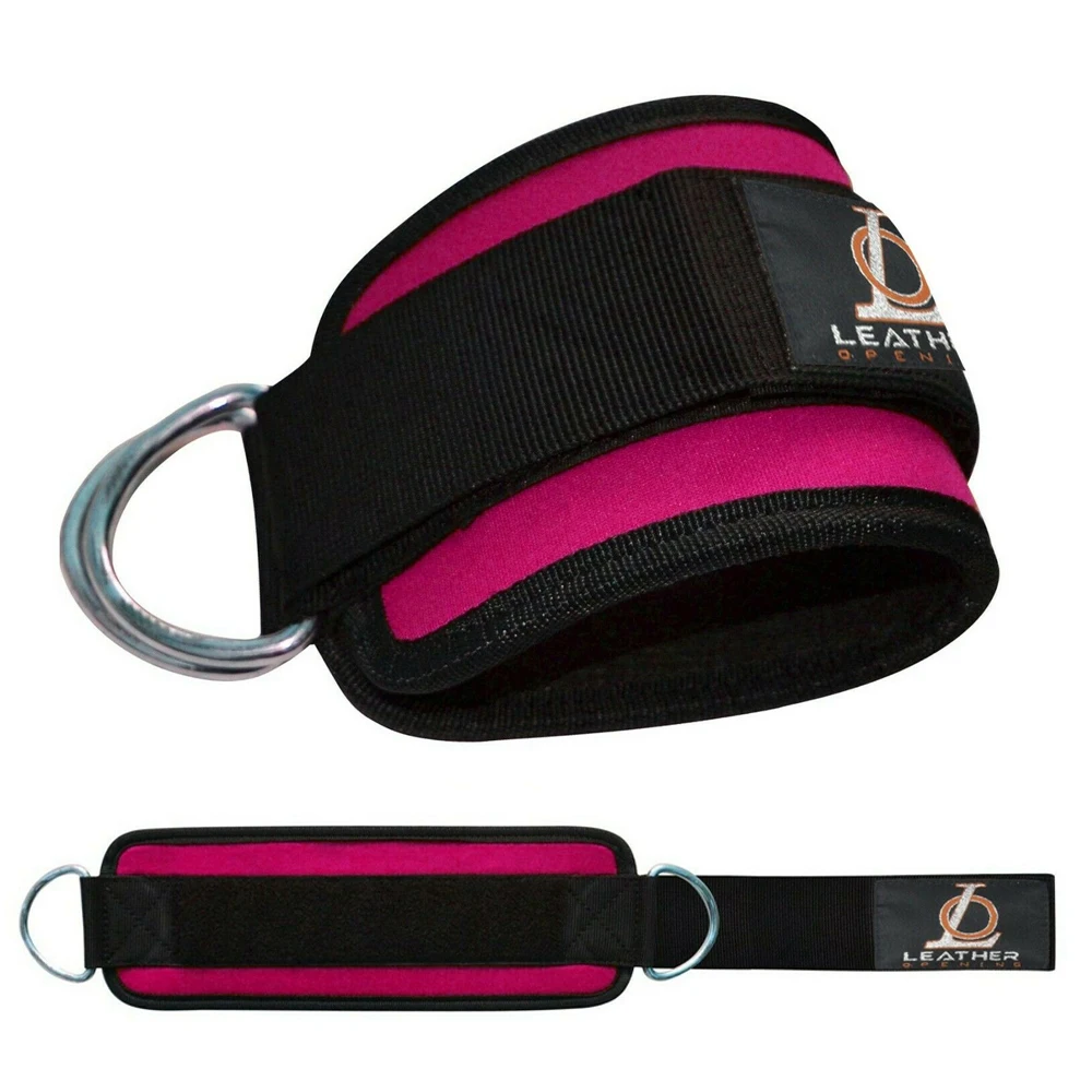 Sport Adjustable Ankle Weights Fitness Ankle Double D-Ring Strap for Weightlifting Leg Gym Workout